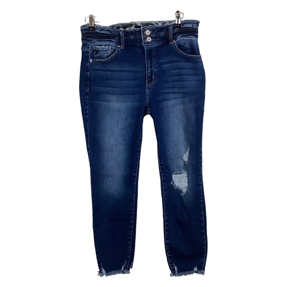 RanCan Juniors Denim Distressed Skinny Jeans.  Size 11